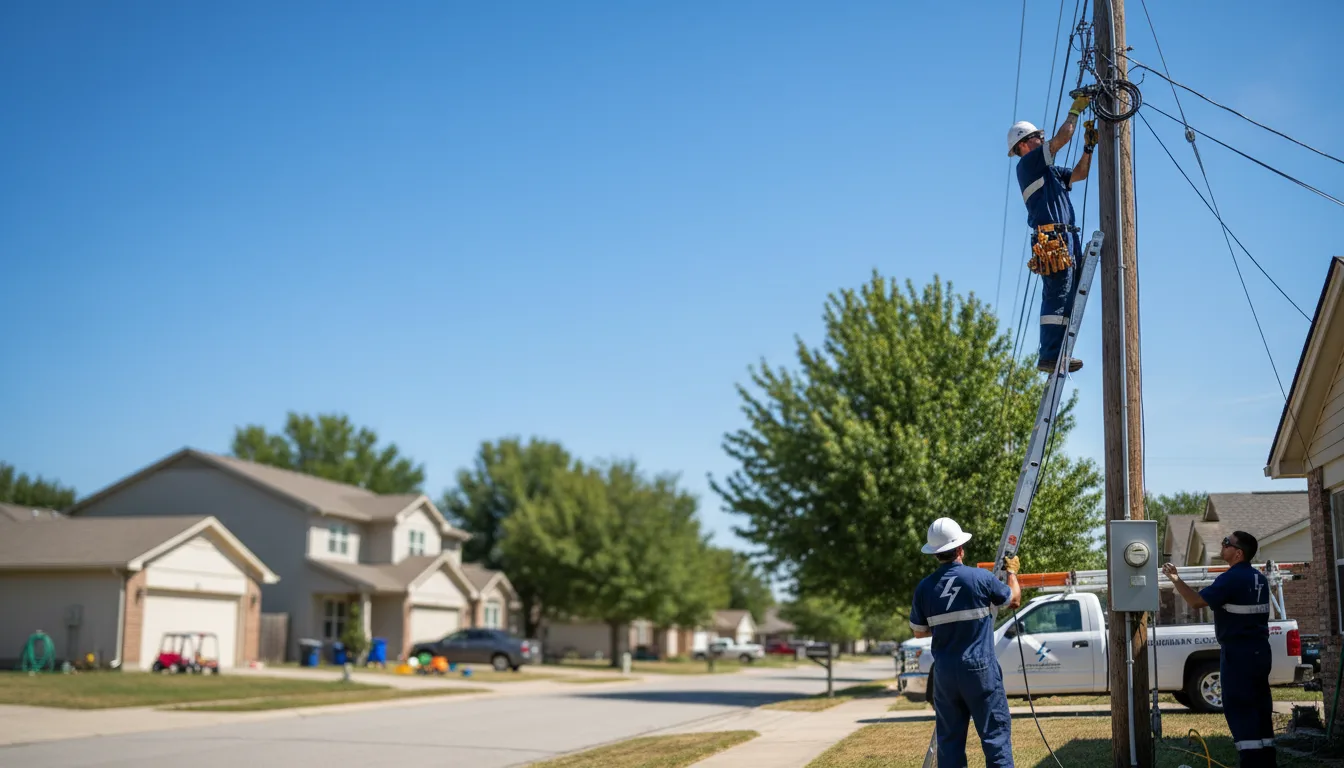 Residential electrician providing installation services in Rosebud, TX